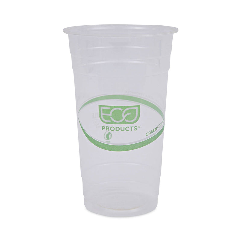 Eco-Products GreenStripe Renewable and Compostable PLA Cold Cups, 24 oz, 50/Pack, 20 Packs/Carton