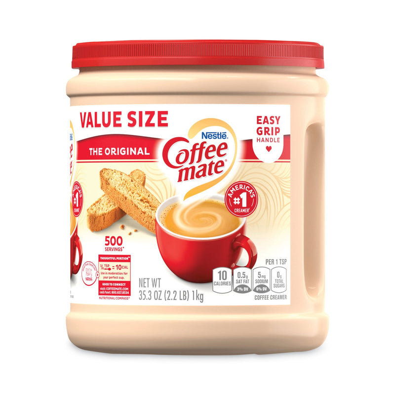 Coffee mate Powdered Creamer Value Size, Original, 35.3 oz Canister, 6/Carton