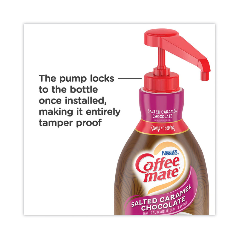 Coffee mate Liquid Creamer Pump Bottle, Salted Caramel, 1.5 Liter Pump Bottle, 2/Carton