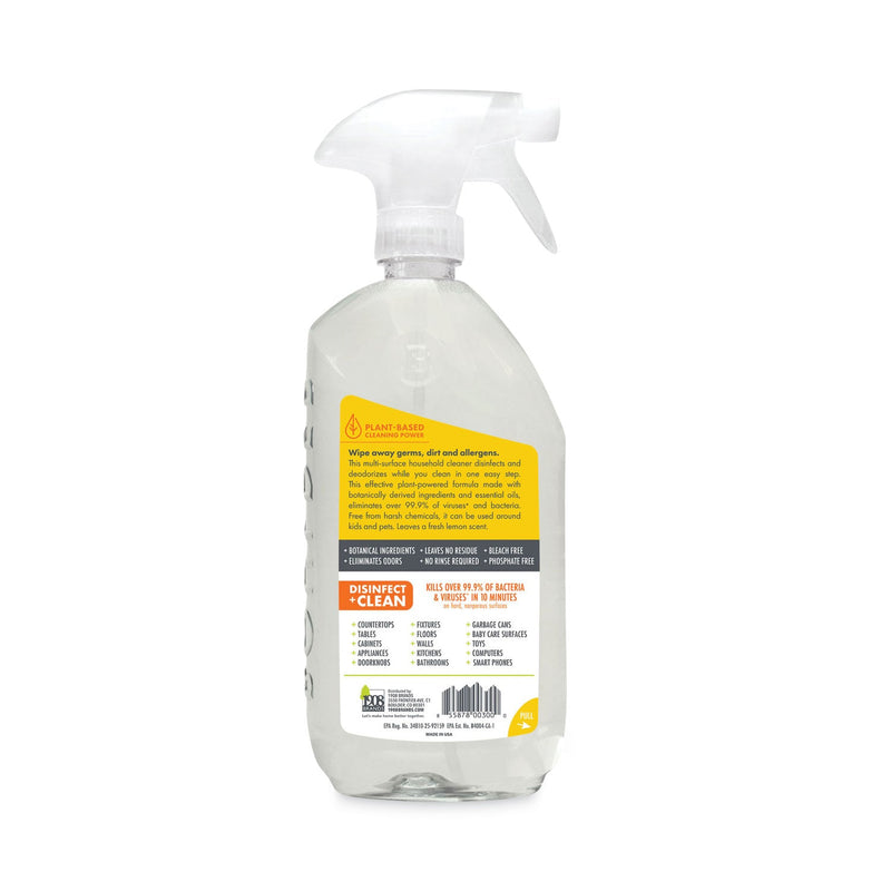 Boulder Clean Disinfectant Cleaner, Lemon Scent, 28 oz Bottle