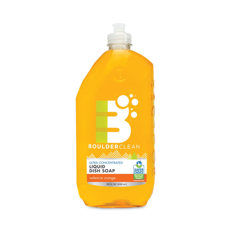 Boulder Clean Liquid Dish Soap, Valencia Orange, 28 oz Bottle