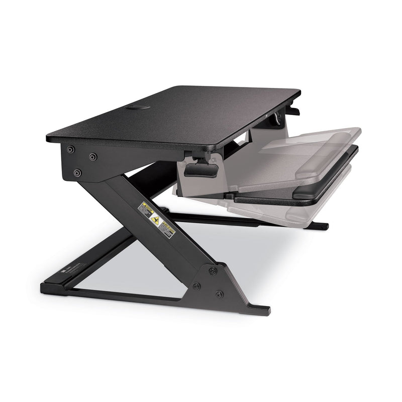 3M Precision Standing Desk, 35.4" x 22.2" x 6.2" to 20", Black
