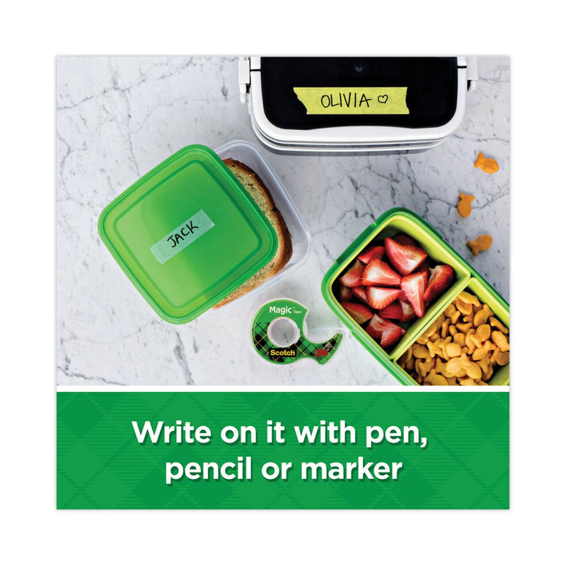 Scotch Magic Tape Refill, 1" Core, 0.75" x 83.33 ft, Clear, 6/Pack