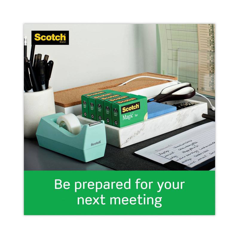 Scotch Magic Tape Desktop Dispenser Value Pack, 1" Core, 0.75" x 83.33 ft, Clear, 6/Pack