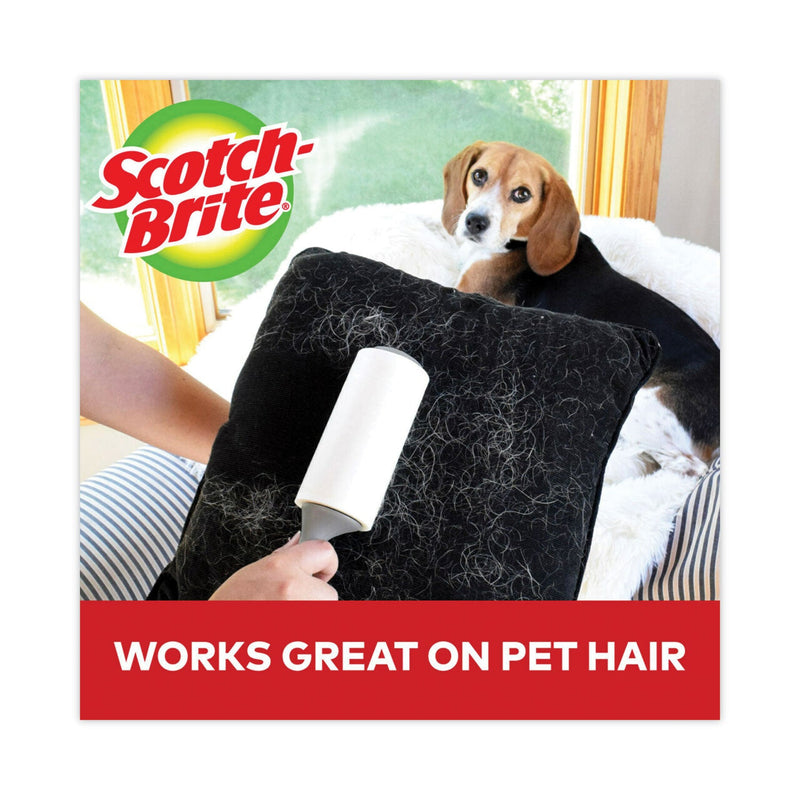 Scotch-Brite Lint Roller, Heavy-Duty Handle, 30 Sheets/Roller
