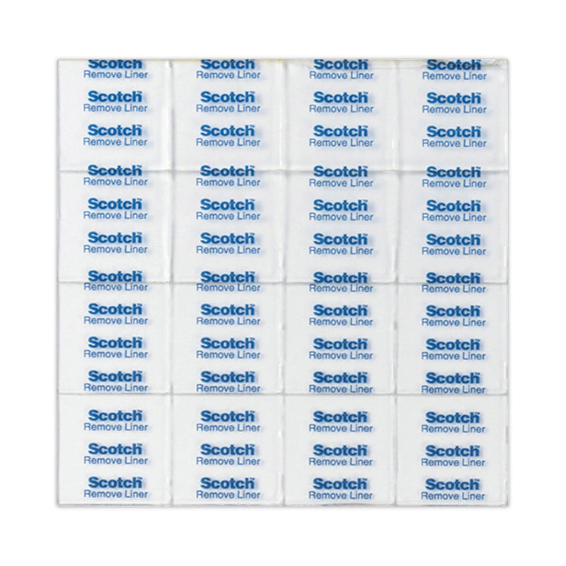 Scotch Removable Clear Mounting Squares, Holds Up to 0.33 lbs, 0.69 x 0.69, Clear, 35/Pack