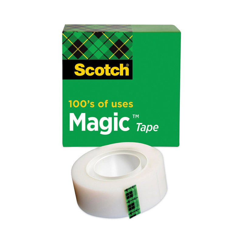 Scotch Magic Tape Refill, 1" Core, 0.75" x 83.33 ft, Clear