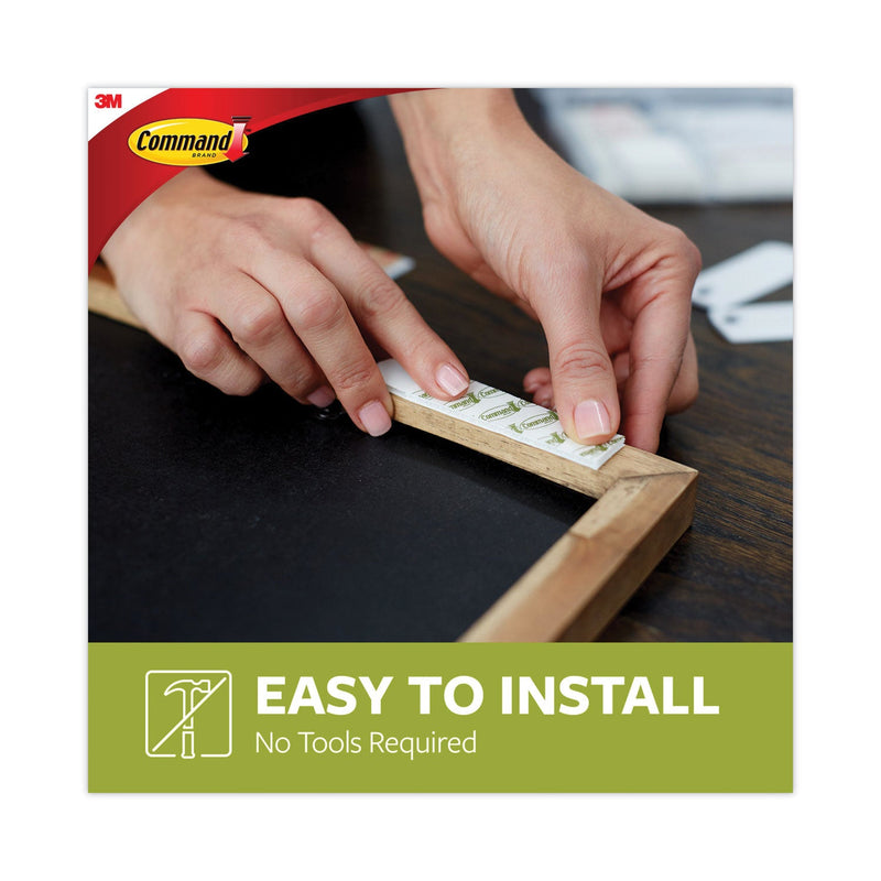 Command Picture Hanging Strips, Cabinet Pack, Removable, Holds Up to 6 lbs per Pair, 0.75 x 2.75, White, 4/Set, 50 Sets/Carton