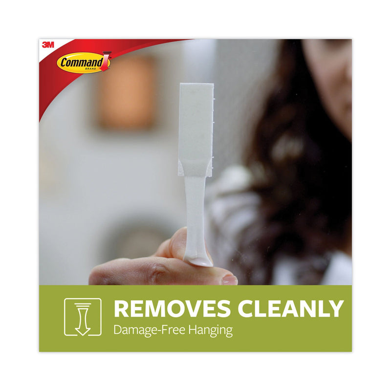 Command Picture Hanging Strips, Cabinet Pack, Removable, Holds Up to 6 lbs per Pair, 0.75 x 2.75, White, 4/Set, 50 Sets/Carton