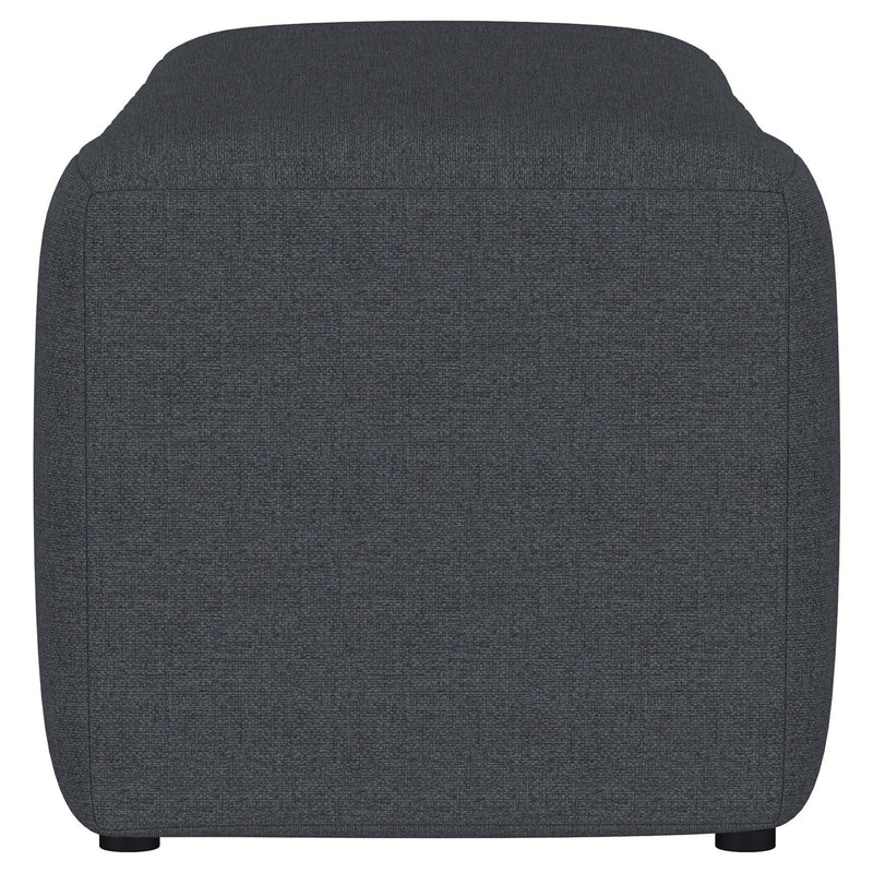 Summer Fabric Upholstered Tufted Accent Bench Charcoal