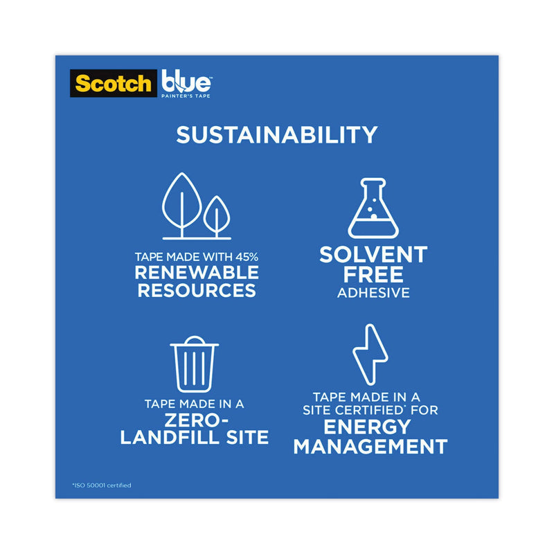 ScotchBlue Original Multi-Surface Painter's Tape, 3" Core, 0.94" x 60 yds, Blue