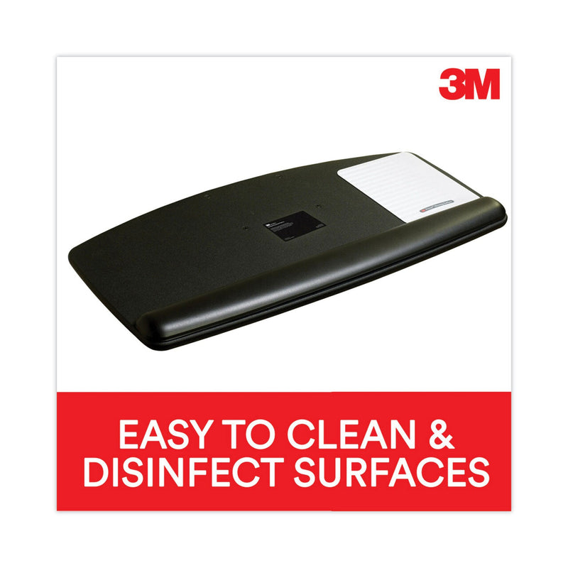 3M Easy Adjust Keyboard Tray, Standard Platform, 23" Track, Black