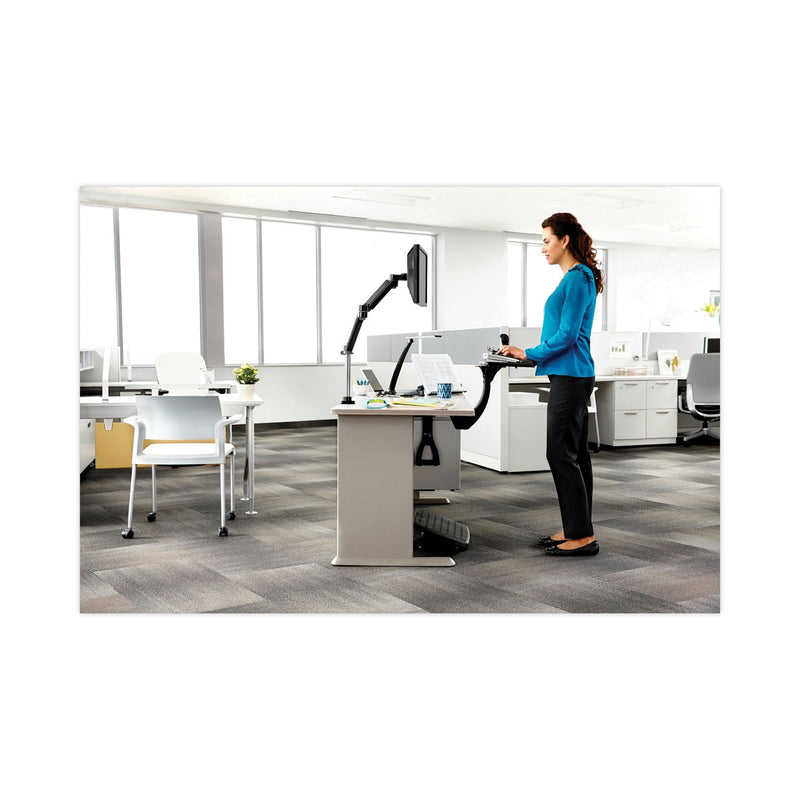 3M Sit/Stand Easy Adjust Keyboard Tray, Highly Adjustable Platform,, Black