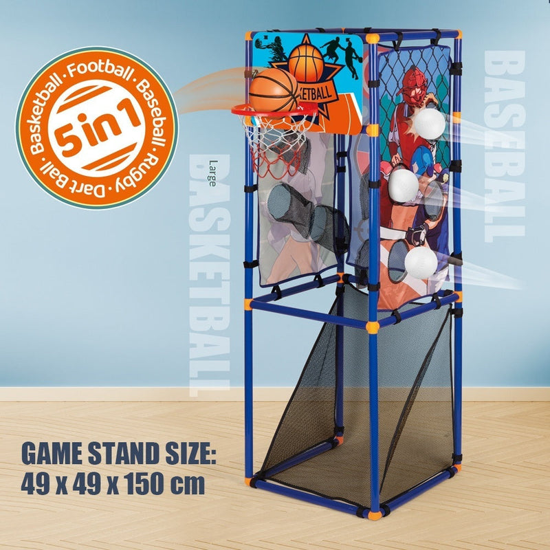 5-in-1 Basketball Shooting Stand Toy Set