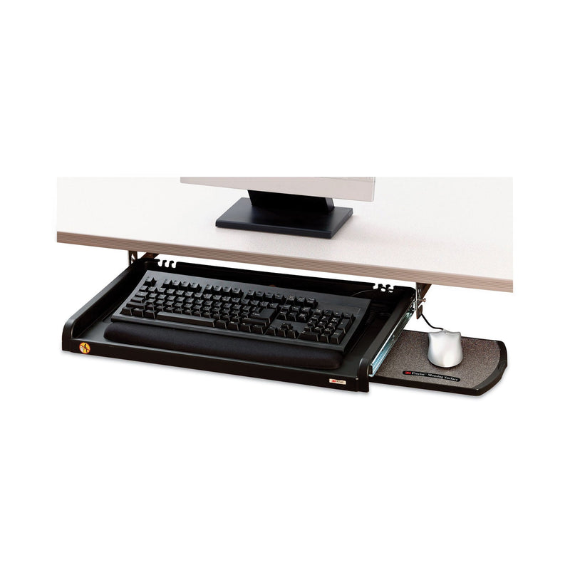 3M Under Desk Keyboard Drawer, 23w x 14d, Black