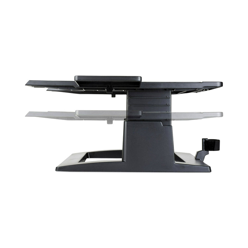 3M Adjustable Notebook Riser, 13" x 13" x 4" to 6", Black, Supports 20 lbs