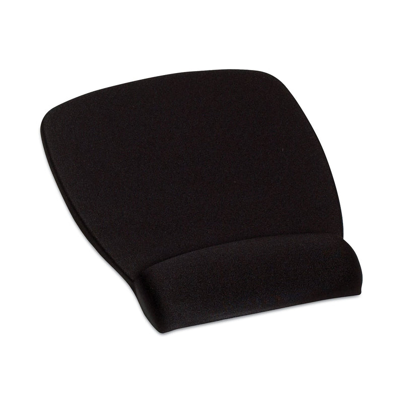 3M Antimicrobial Foam Mouse Pad with Wrist Rest, 8.62 x 6.75, Black
