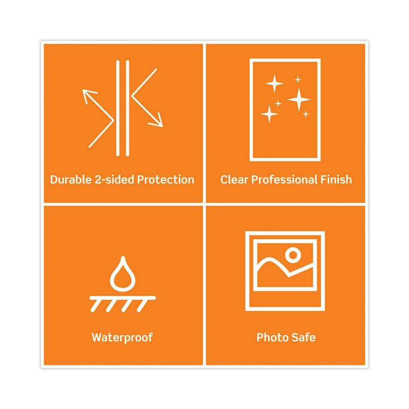 Scotch Laminating Pouches, 3 mil, 9" x 11.5", Gloss Clear, 200/Pack