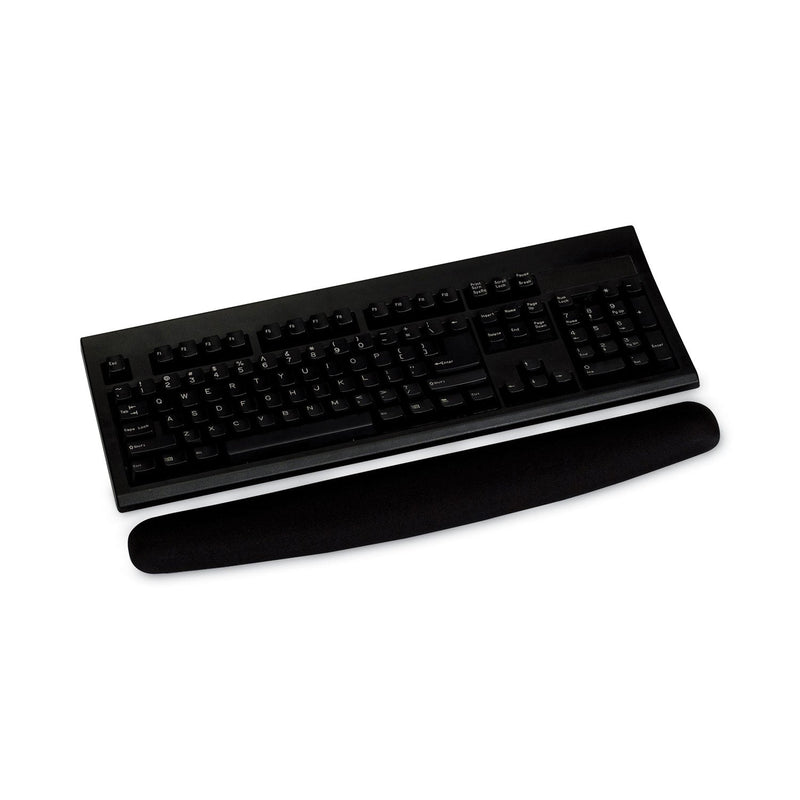 3M Antimicrobial Foam Keyboard Wrist Rest, 18 x 2.75, Black