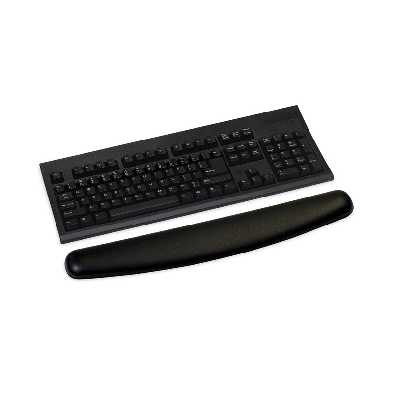 3M Antimicrobial Gel Compact Keyboard Wrist Rest, 18 x 2.75, Black