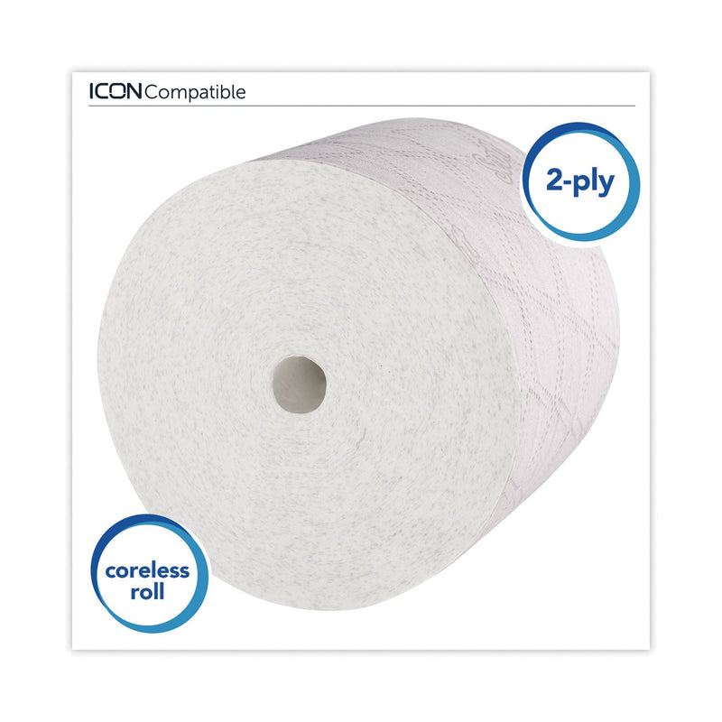 Scott Pro Small Core High Capacity/SRB Bath Tissue, Septic Safe, 2-Ply, White, 1,100 Sheets/Roll, 36 Rolls/Carton