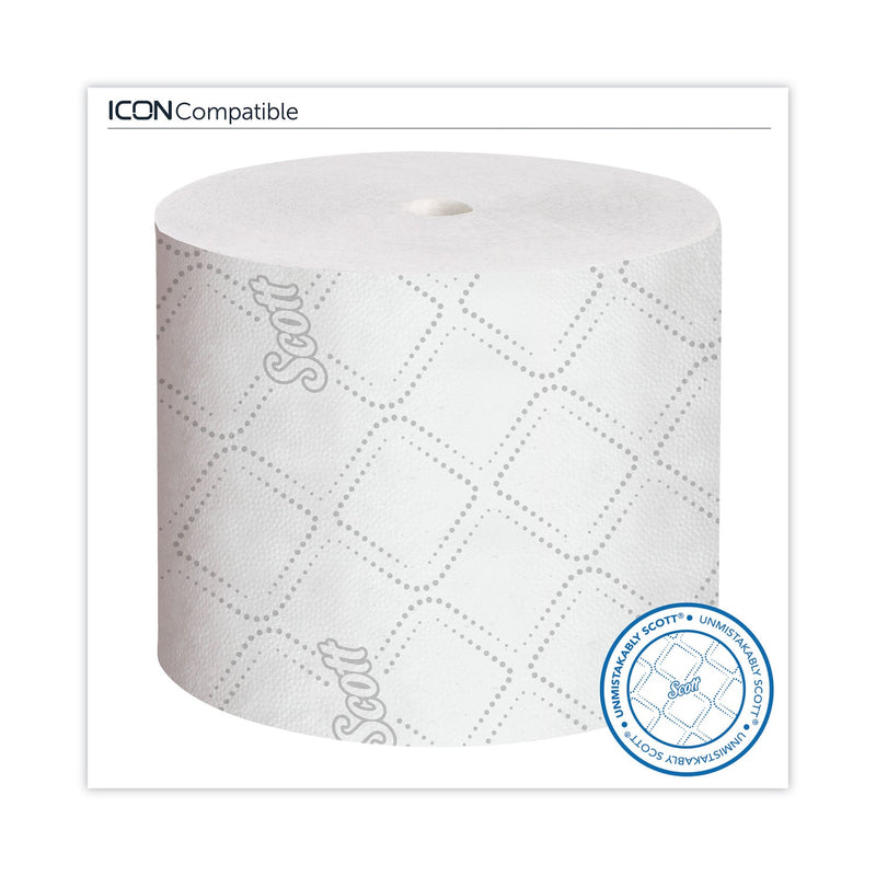 Scott Pro Small Core High Capacity/SRB Bath Tissue, Septic Safe, 2-Ply, White, 1,100 Sheets/Roll, 36 Rolls/Carton