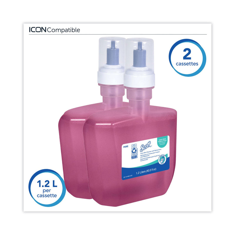 Scott Pro Foam Skin Cleanser with Moisturizers, Citrus Floral, 1.2 L Refill, 2/Carton