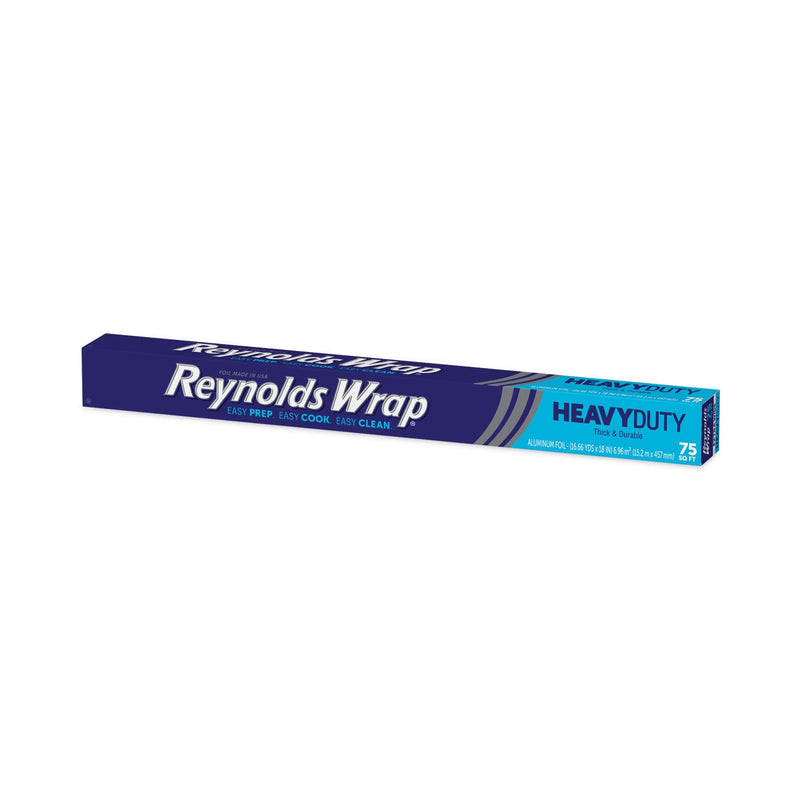 Reynolds Wrap Heavy Duty Aluminum Foil Roll, 18" x 75 ft, Silver