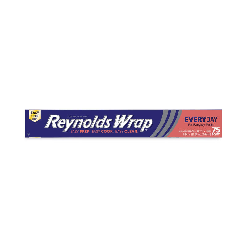 Reynolds Wrap Standard Aluminum Foil Roll, 12" x 75 ft, Silver