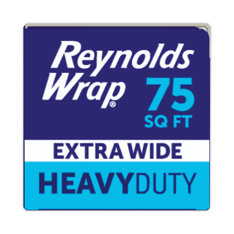 Reynolds Wrap Heavy Duty Aluminum Foil Roll, 18" x 75 ft, Silver