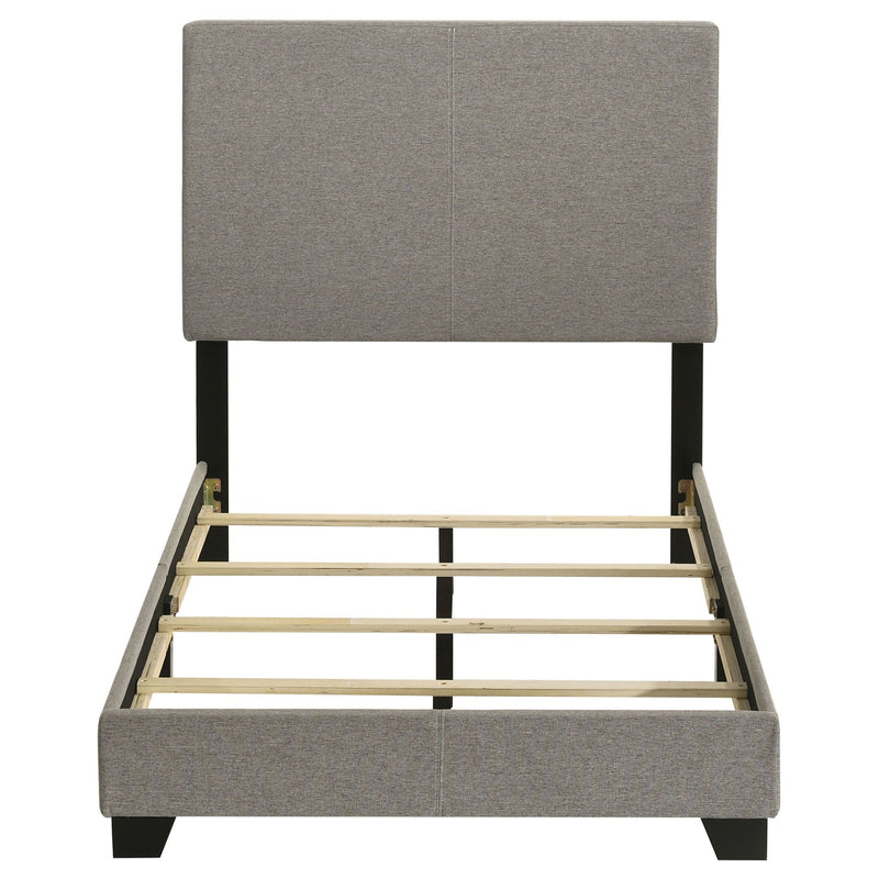 Dorian Fabric Upholstered Twin Panel Bed Taupe
