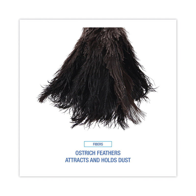 Boardwalk Professional Ostrich Feather Duster, 10" Handle