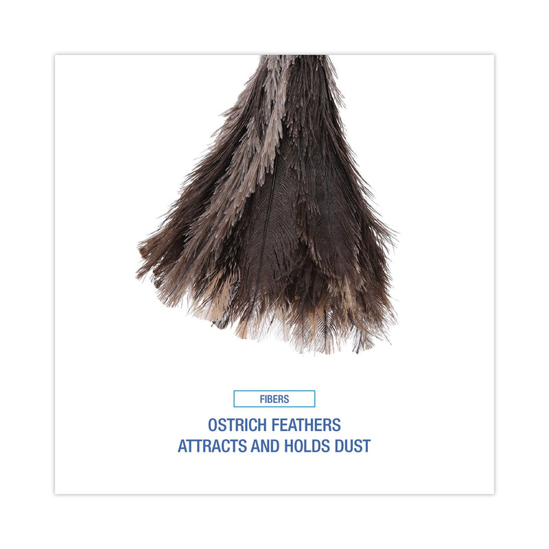 Boardwalk Professional Ostrich Feather Duster, 13" Handle
