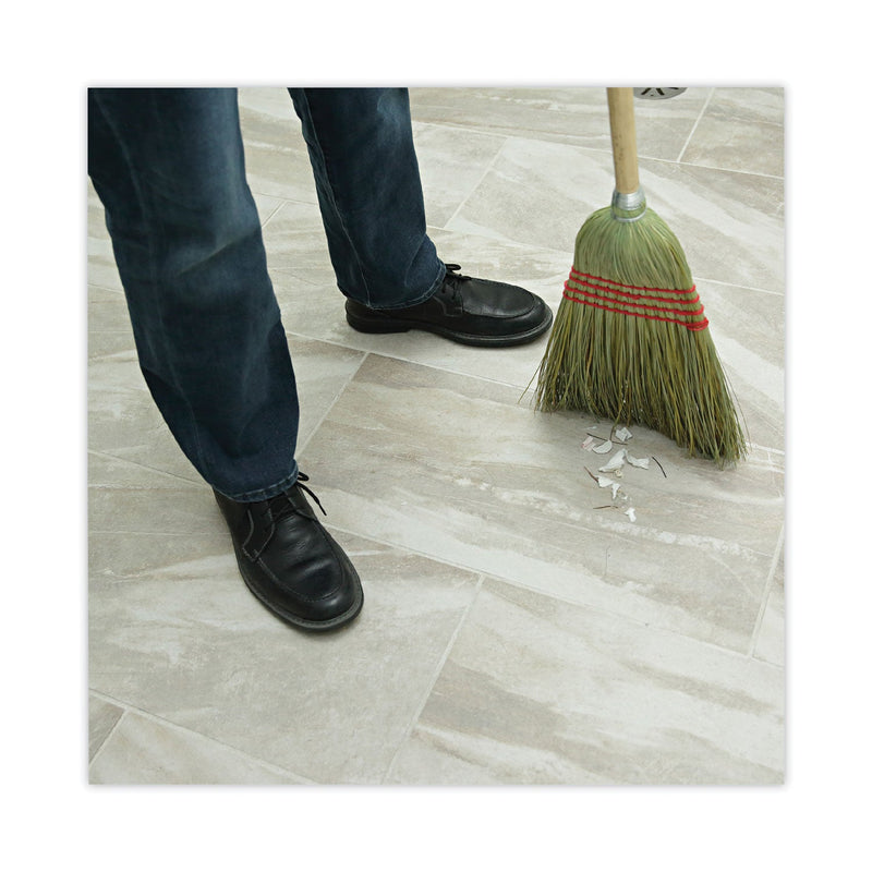 Boardwalk Mixed Fiber Maid Broom, Mixed Fiber Bristles, 55" Overall Length, Natural, 12/Carton