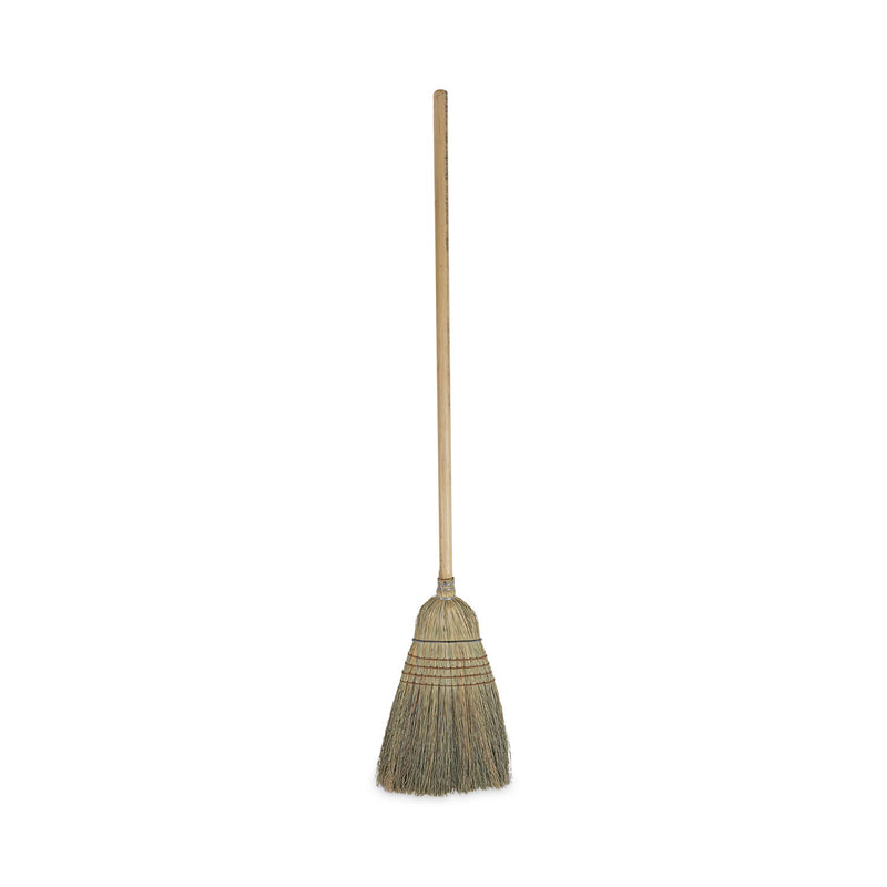 Boardwalk Warehouse Broom, Corn Fiber Bristles, 56" Overall Length, Natural, 12/Carton
