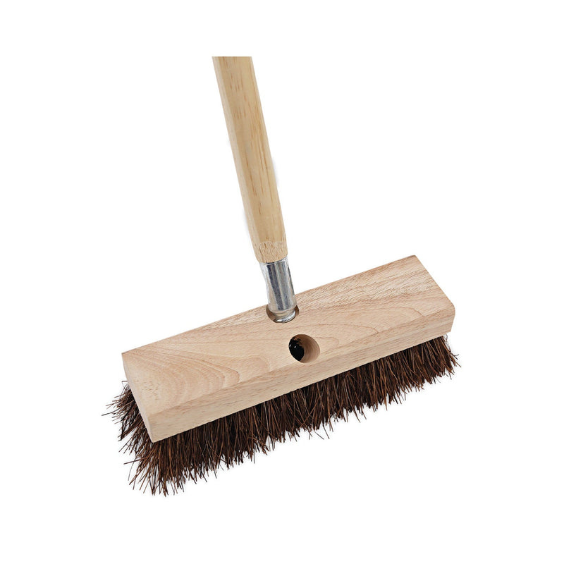 Boardwalk Deck Brush Head, 2" Brown Palmyra Bristles, 10" Brush