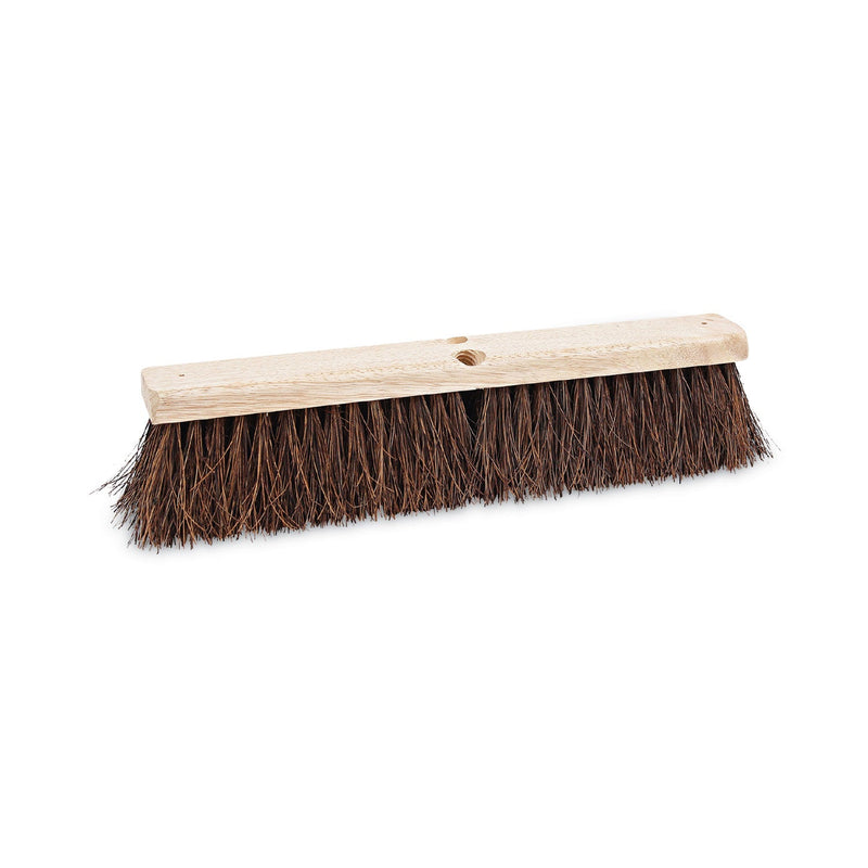 Boardwalk Floor Brush Head, 3.25" Natural Palmyra Fiber Bristles, 18" Brush