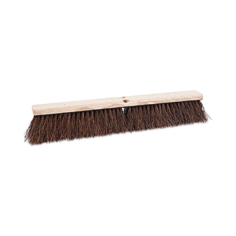 Boardwalk Floor Brush Head, 3.25" Natural Palmyra Fiber Bristles, 24" Brush