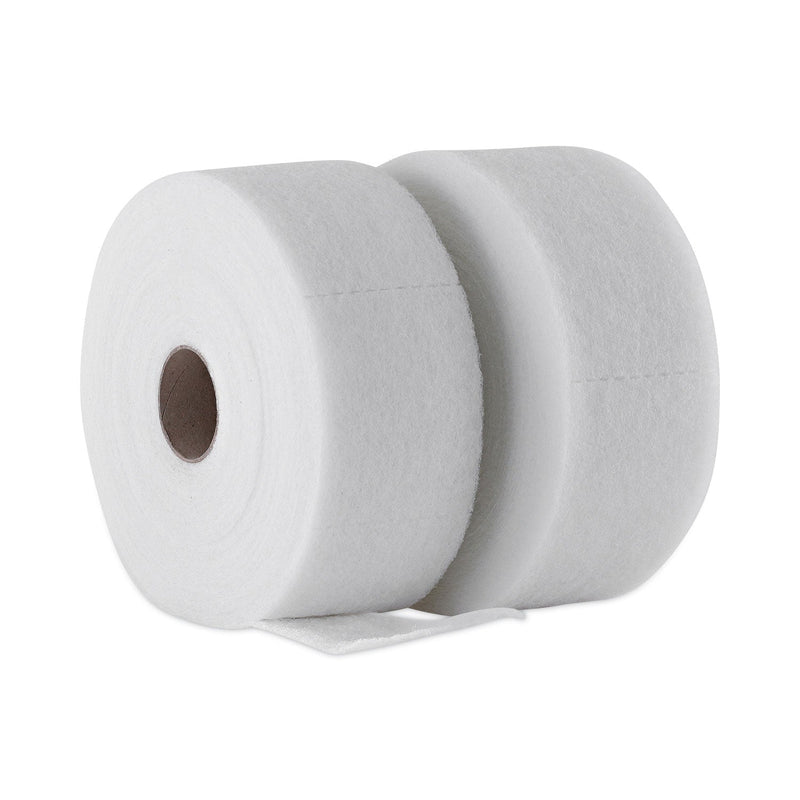 Boardwalk TrapEze Disposable Dusting Sheets, 5" x 125 ft, White, 250 Sheets/Roll, 2 Rolls/Carton