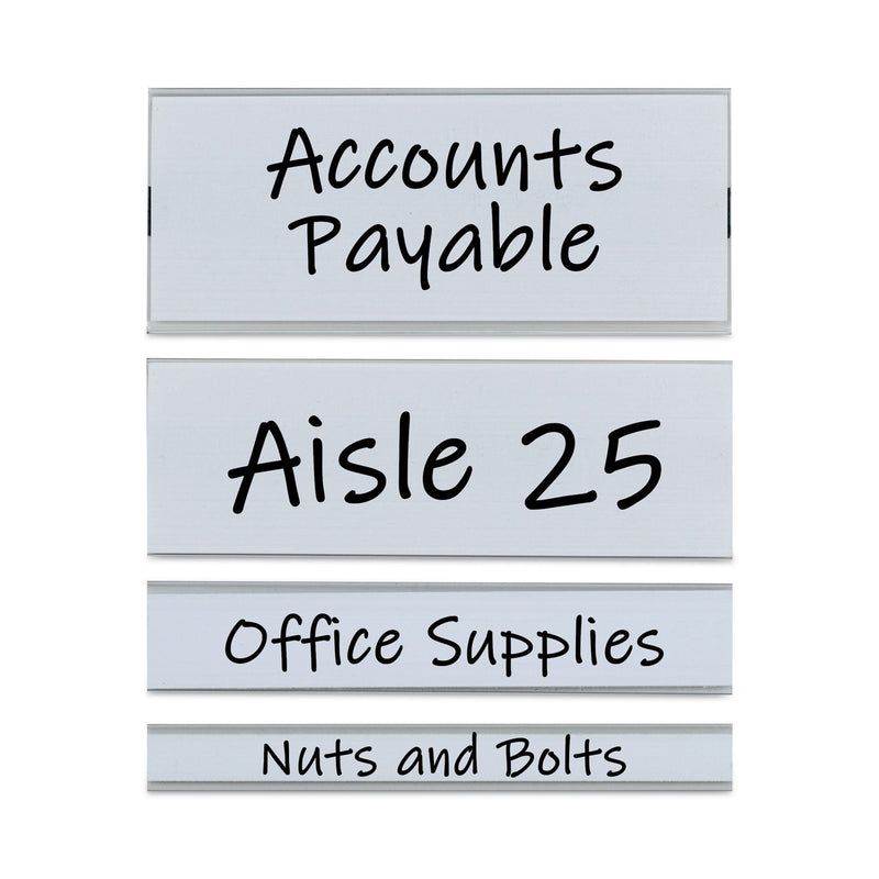 C-Line Clear Magnetic Label Holders, Side Load, 6 x 0.5, 10/Pack