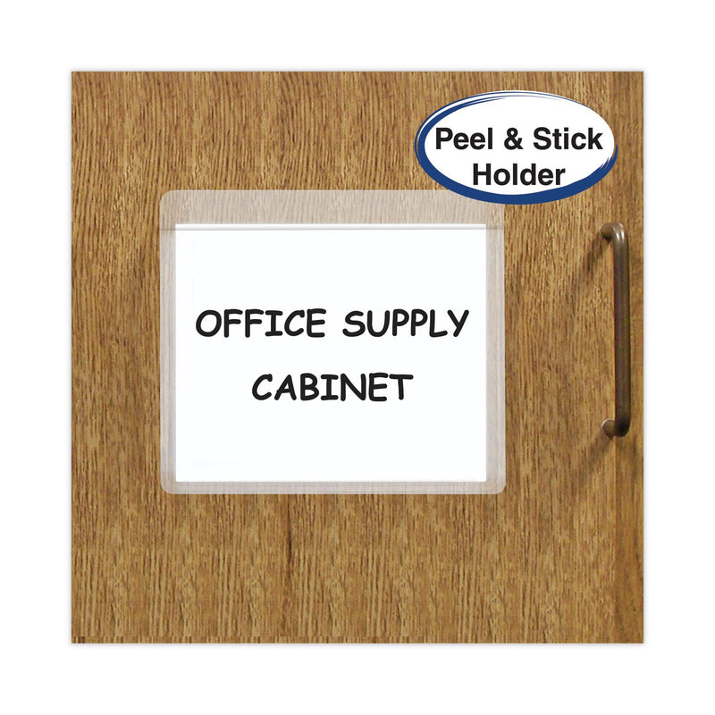 C-Line Self-Adhesive Labeling Pockets, Top Load, 3.75 x 3, Clear, 25/Pack