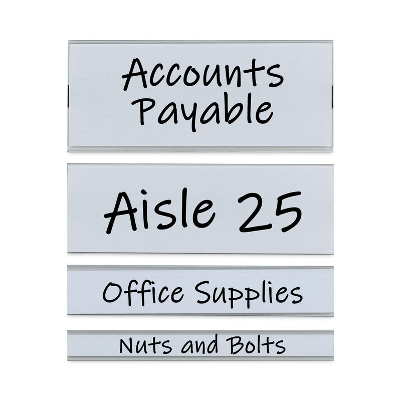 C-Line Clear Magnetic Label Holders, Side Load, 6 x 2.5, 10/Pack