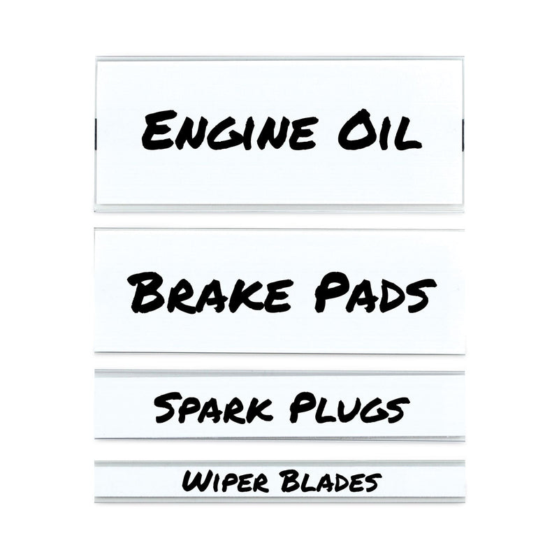 C-Line Clear Magnetic Label Holders, Side Load, 6 x 2, 10/Pack