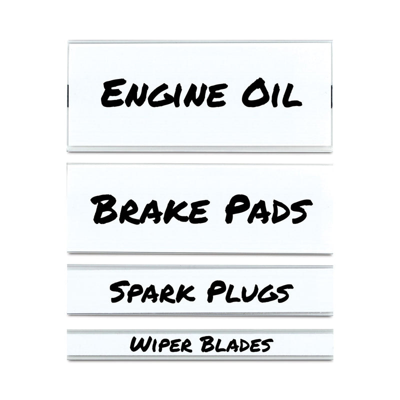 C-Line Clear Magnetic Label Holders, Side Load, 6 x 1, 10/Pack