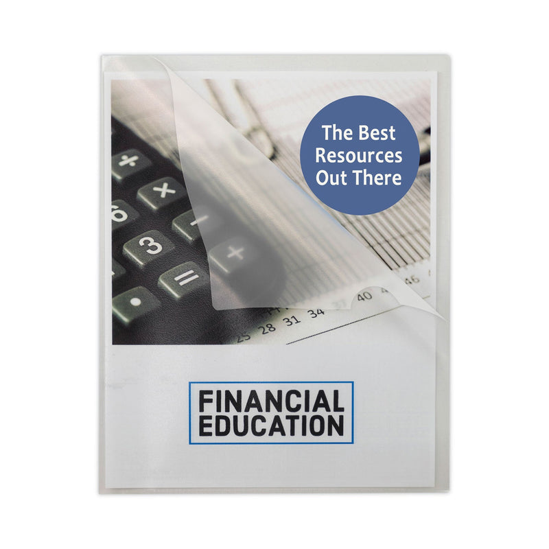 C-Line Specialty Project Folders, Letter Size, Clear, 25/Box