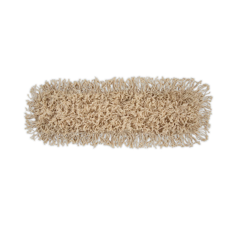 Boardwalk Industrial Dust Mop Head, Hygrade Cotton, 24w x 5d, White