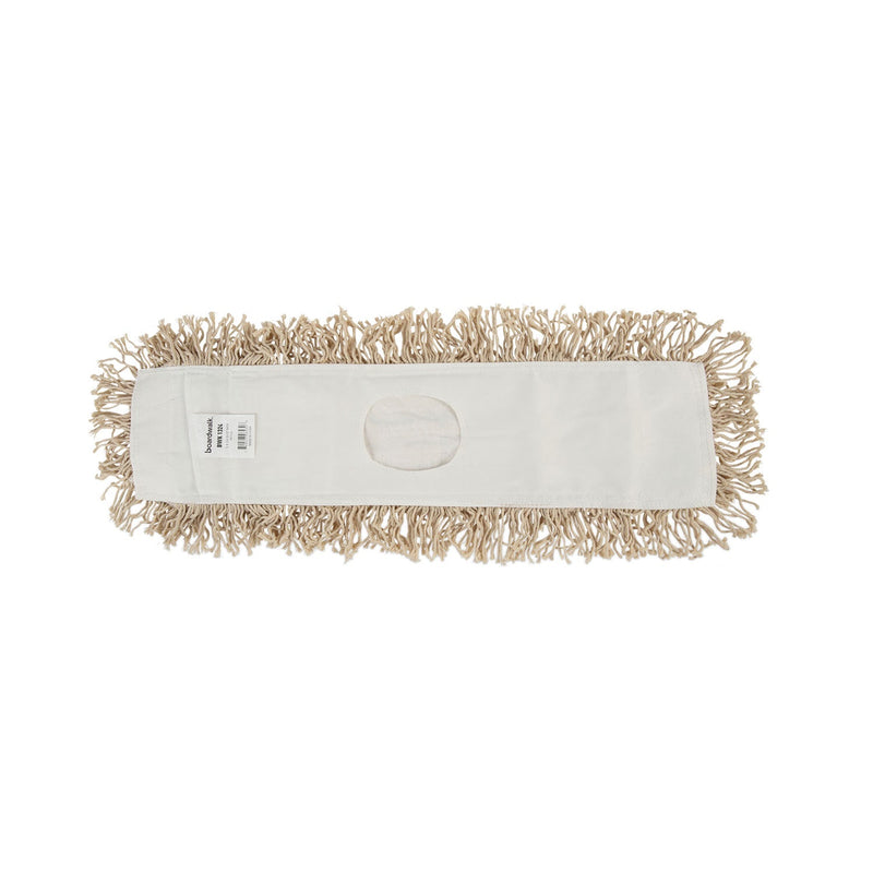 Boardwalk Industrial Dust Mop Head, Hygrade Cotton, 24w x 5d, White