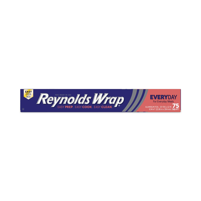 Reynolds Wrap Standard Aluminum Foil Roll, 12" x 75 ft, Silver, 35 Rolls/Carton