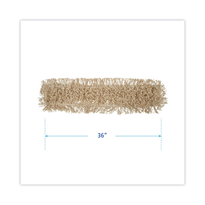 Boardwalk Industrial Dust Mop Head, Hygrade Cotton, 36w x 5d, White