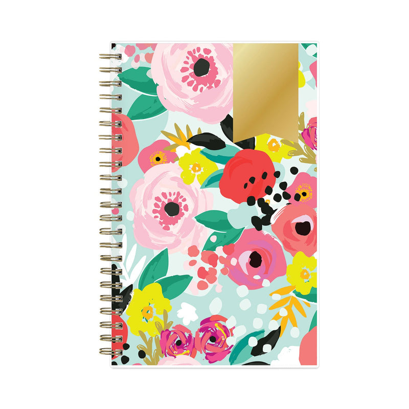 Blue Sky Day Designer Secret Garden Mint Frosted Weekly/Monthly Planner, 8 x 5, Multicolor Cover, 12-Month (Jan to Dec): 2023
